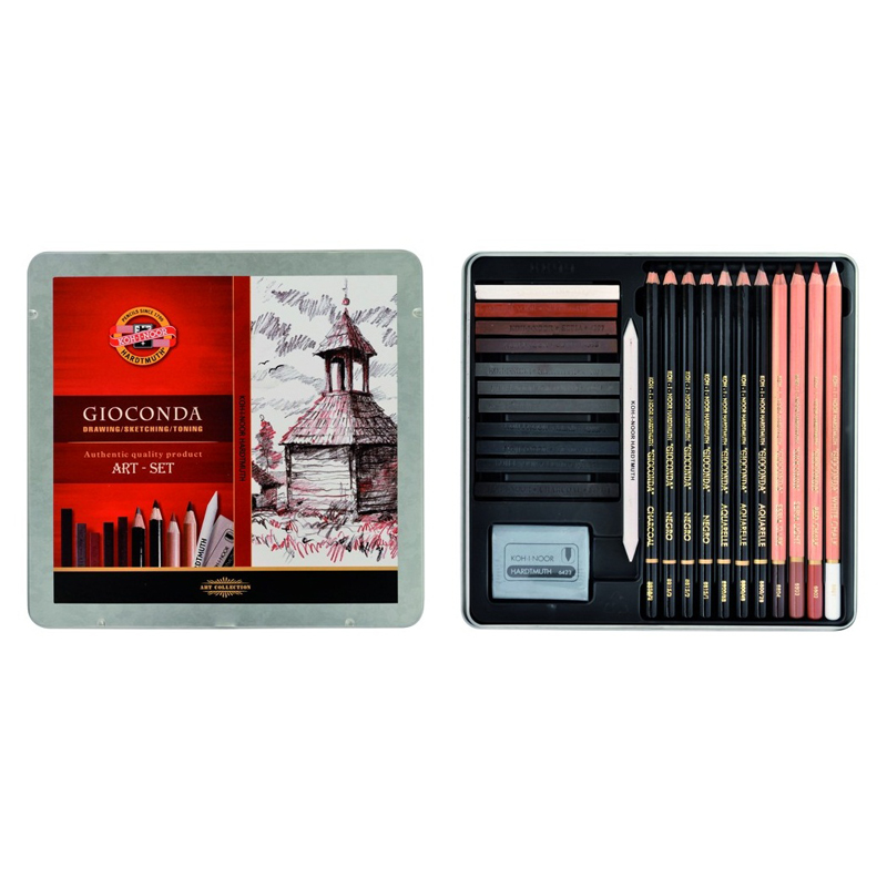 Набір художній Gioconda 8899, 24 предмети в металевому пеналі Koh-i-noor - фото 2