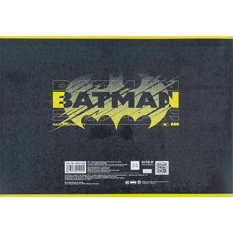 Тетрадь для рисования, 24л., скоба, гибр. лак + УФ лак, «DC Comics» Kite - фото 8