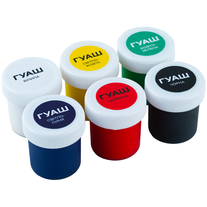 Гуашь 6 цветов., 20 мл Kite Classic (K-062) Kite - фото 3