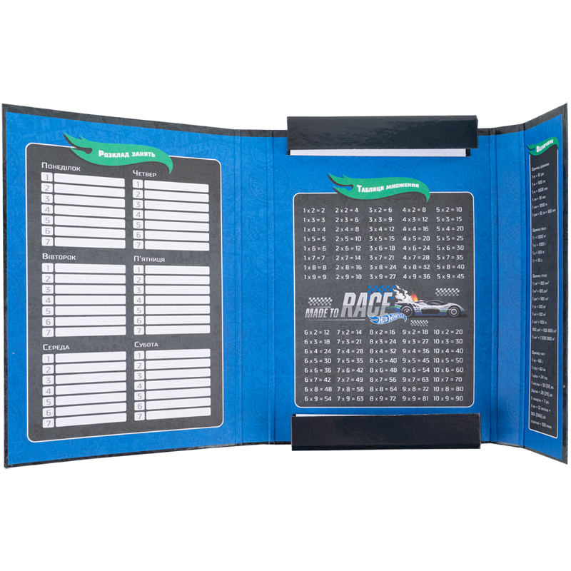 Папка для тетрадей B5, на резинках, картон, Hot Wheels-1 (HW25-210-1) Kite - фото 3