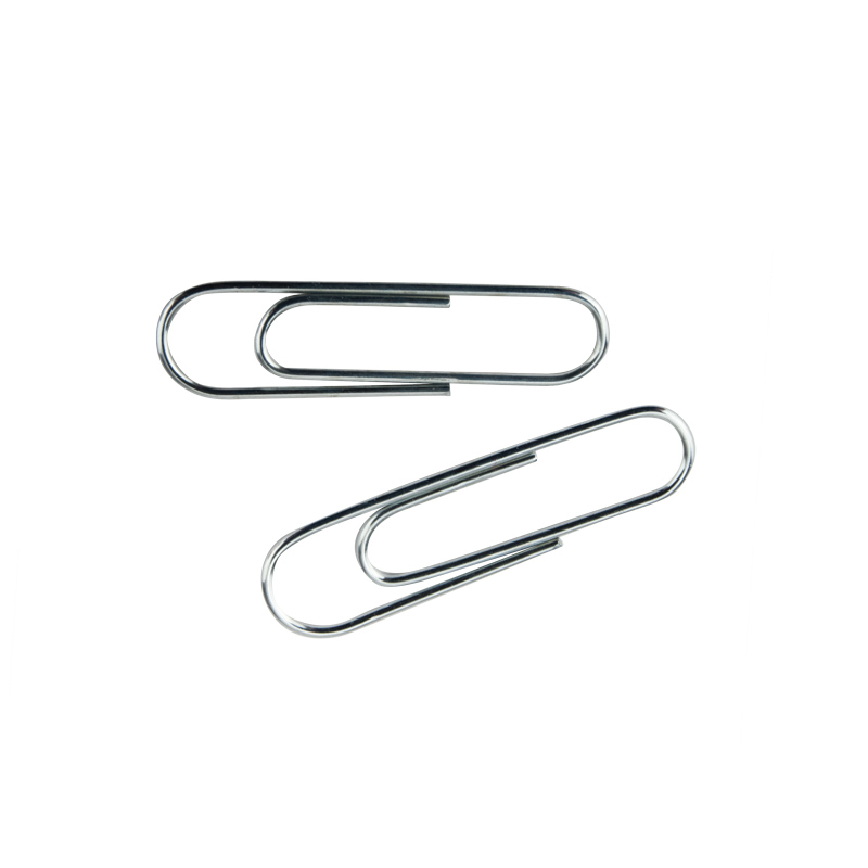 Скрепки 28мм., оцинкованные, круглые,  100шт., картон. уп. Axent Delta - фото 1