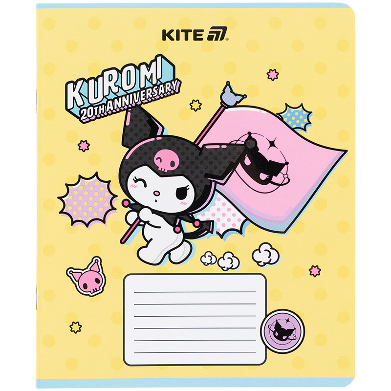 Зошит 18 арк., лін., софт-тач + УФ лак, Hello Kitty-2 (HK25-237-2) Kite - фото 11