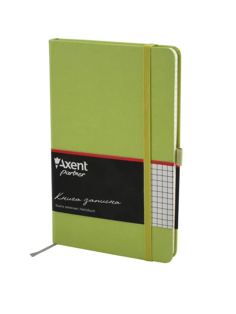 Книга записная Partner А5, 96л., кл., салат. Axent - фото 8