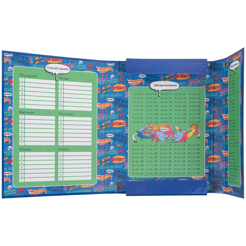 Папка для зошитів В5 на гумці картон, Hot Wheels-2 (HW25-210-2) Kite - фото 3