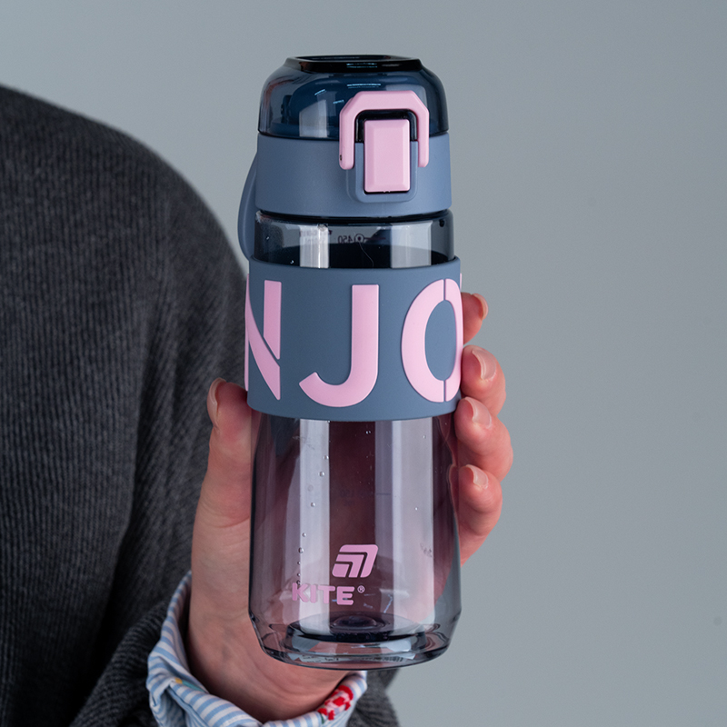 Бутылочка для воды, 550 мл, серо-розовая (K25-1232-2) Kite - фото 5