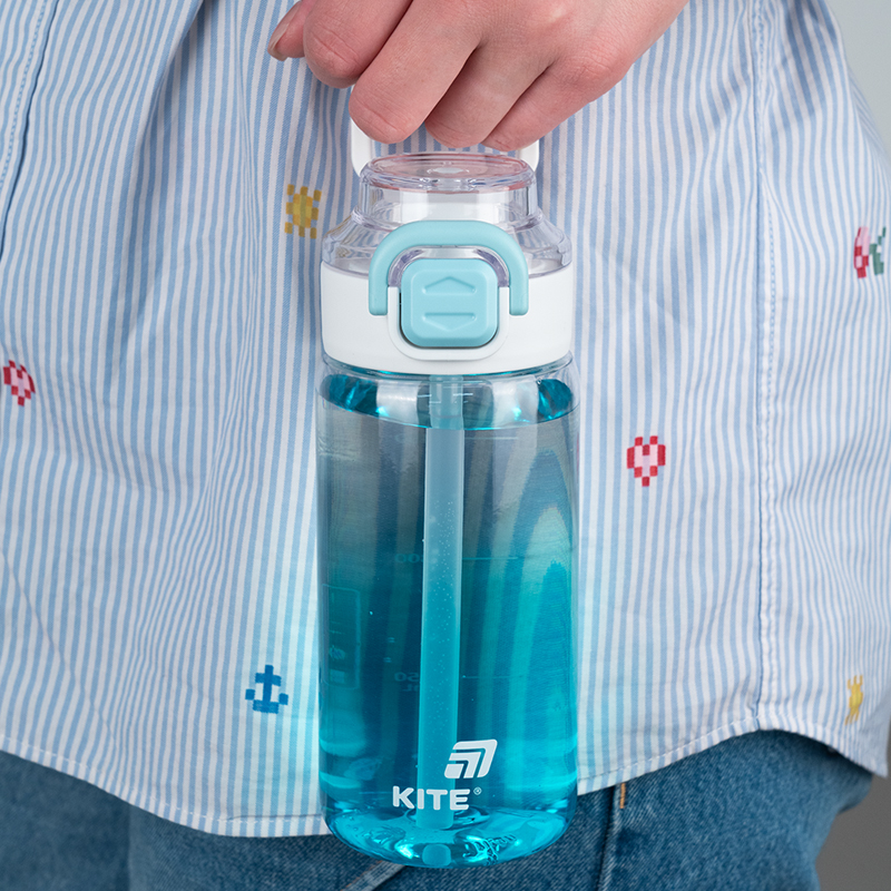 Бутылочка для воды, 600 мл, голубая (K25-1212-2) Kite - фото 4