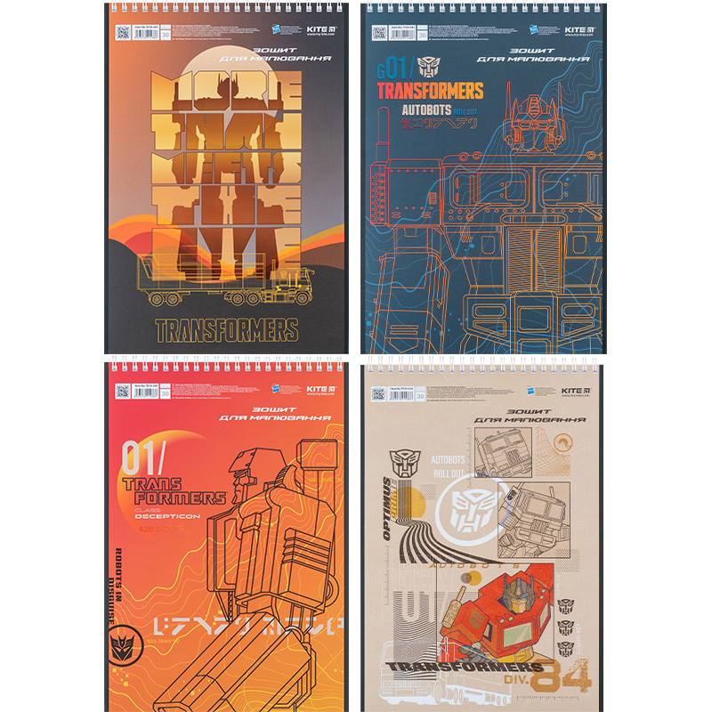 Зошит для малювання, 30 арк., спір., софт тач + УФ лак, «Transformers» Kite - фото 4