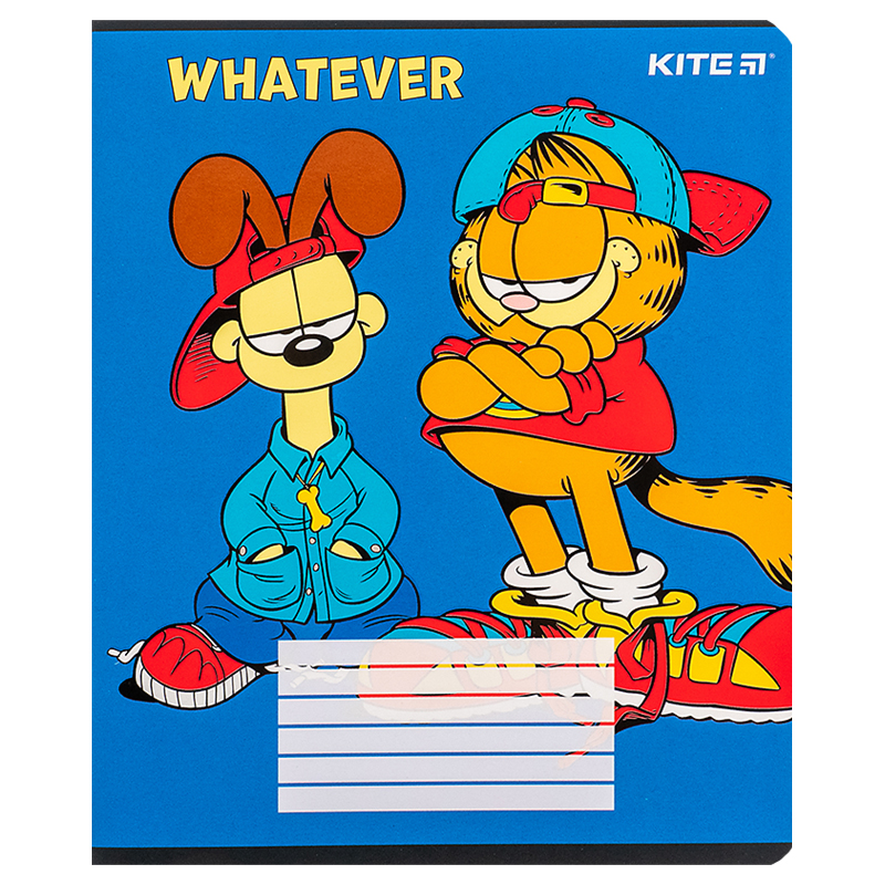 Тетрадь 18 лист., лин., софт-тач + УФ лак, Garfield (GF24-237) Kite - фото 11