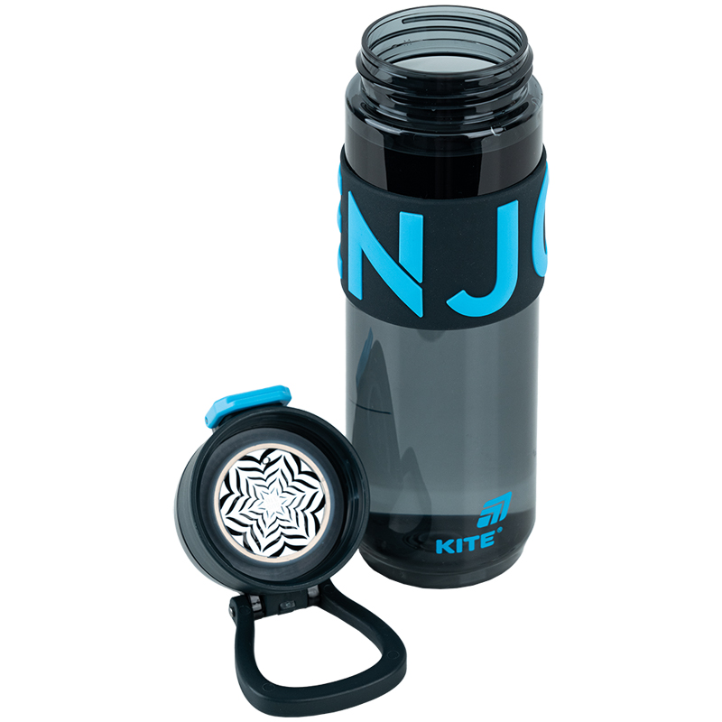 Пляшечка для води, 680 мл, чорно-блакитна (K25-1233-2) Kite - фото 5