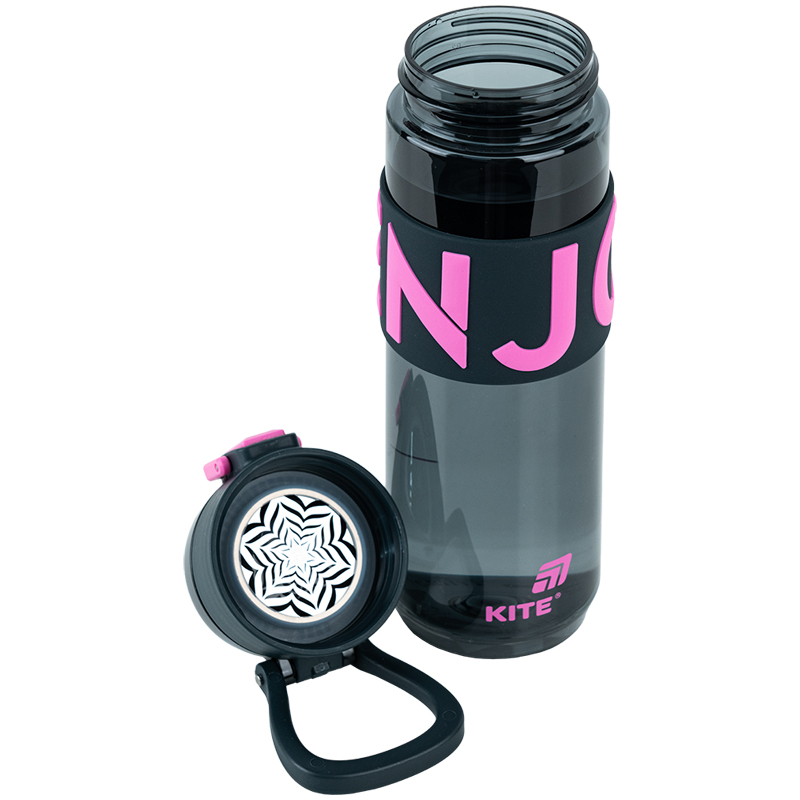 Пляшечка для води, 680 мл, чорно-рожева (K25-1233-3) Kite - фото 5