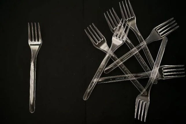 Віделка склоподібна 16см. 100шт/уп., прозор. Україна - фото 2