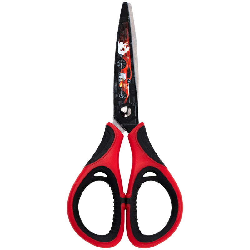 Ножницы детские с рез. вставками и рисунком на лезвиях, 13см Kite - фото 2