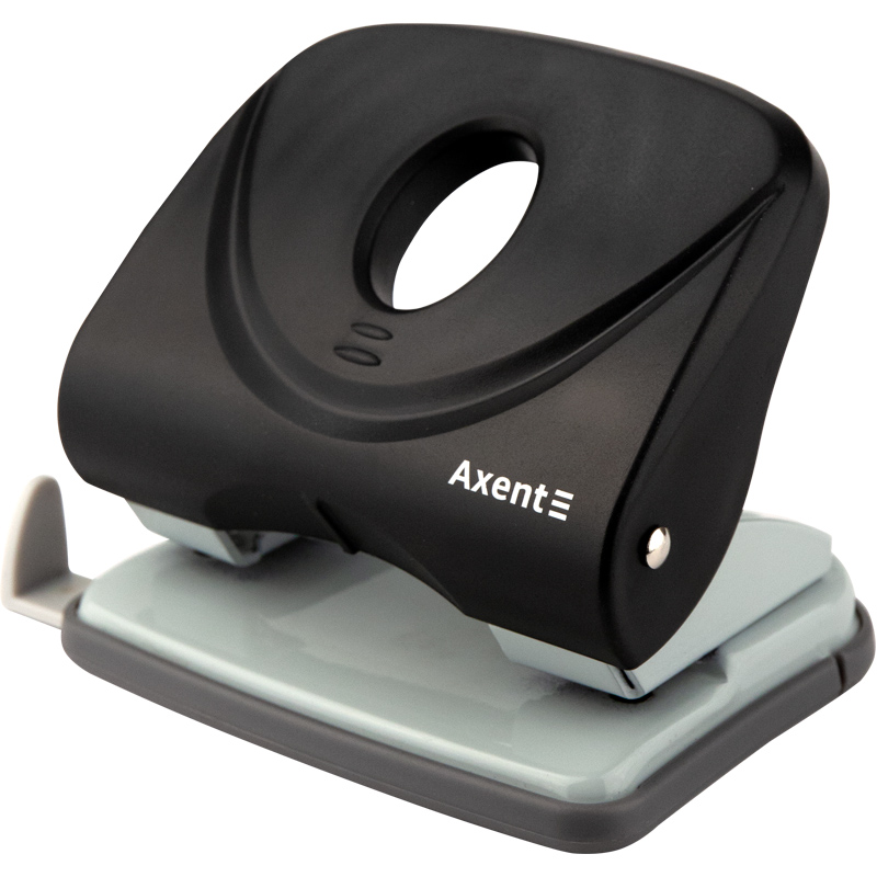 Дырокол на 2 отверстия, до 30 листов Welle-2, пластиковый, черн. Axent - фото 4