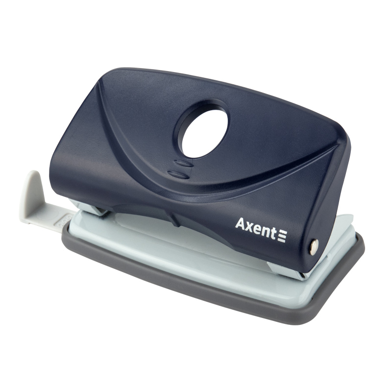 Діркопробивач на 2 отвори, до 10 аркушів Welle-2, пластиковий, син. Axent - фото 4