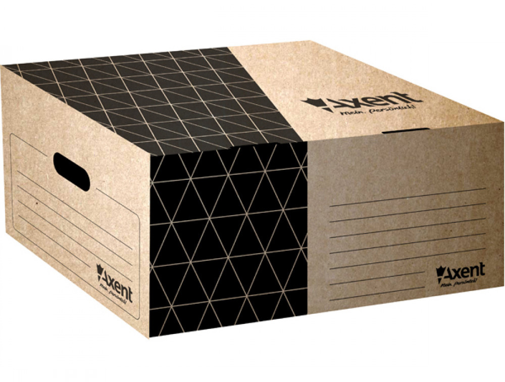 Контейнер для архивных коробок с верхней загрузкой, 6шт. по 80мм. или 5шт. по 100мм., коричн. Axent - фото 2