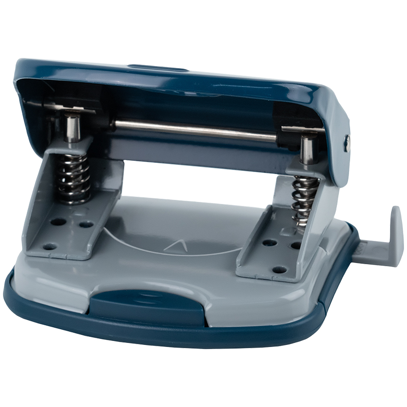 Дырокол на 2 отверстия, до 30 листов Exakt-2 Earth colors, металлический, синий Axent - фото 2