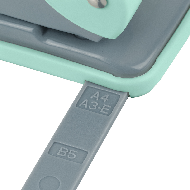 Діркопробивач на 2 отвори, до 20 аркушів Welle-2 Pastelini, пластиковий, бірюз. Axent - фото 2