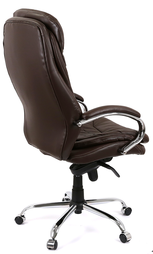 Кресло Валенсия Soft CH MB (Кожа LC-K) коричневый АКЛАС - фото 8