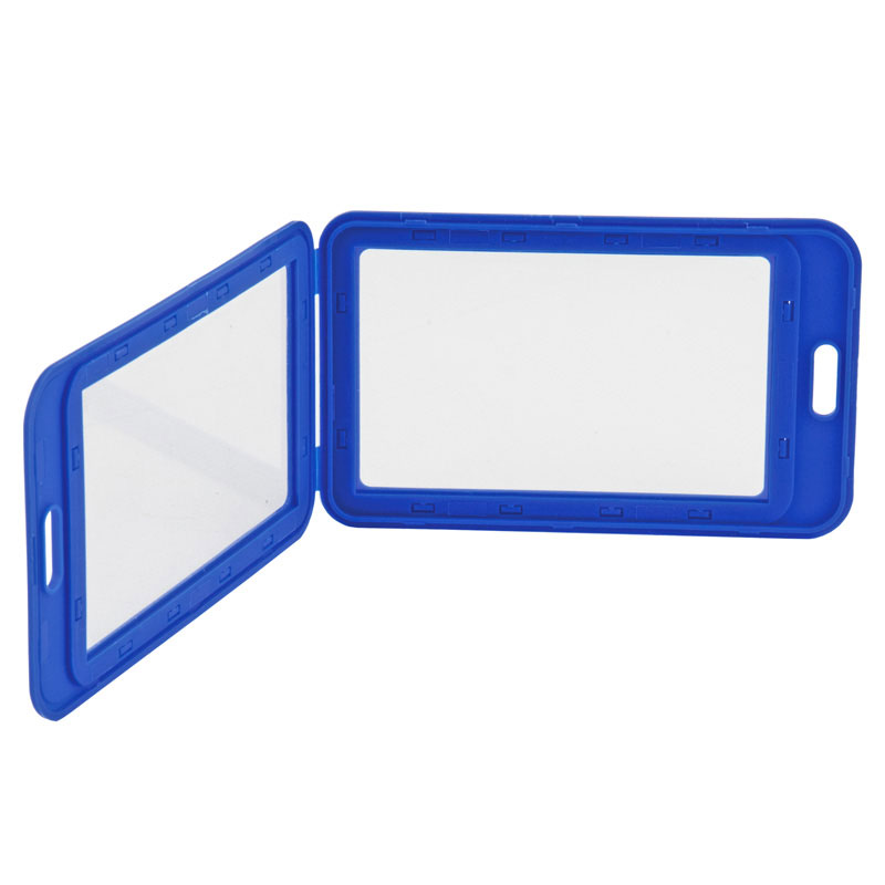 Бейдж вертикальний 70*110мм., розмір вкладення 50*85мм., пластик, син. Axent - фото 3