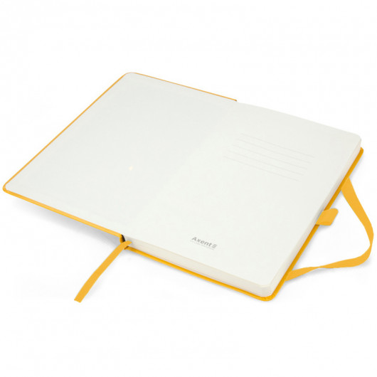 Книга записна Partner А5 (125*195мм.), 96арк., ліновка - крапка, жовт. Axent - фото 3