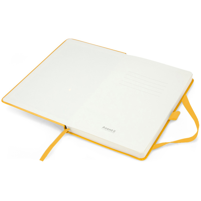 Книга записна Partner А5 (125*195мм.), 96арк., ліновка - крапка, жовт. Axent - фото 3