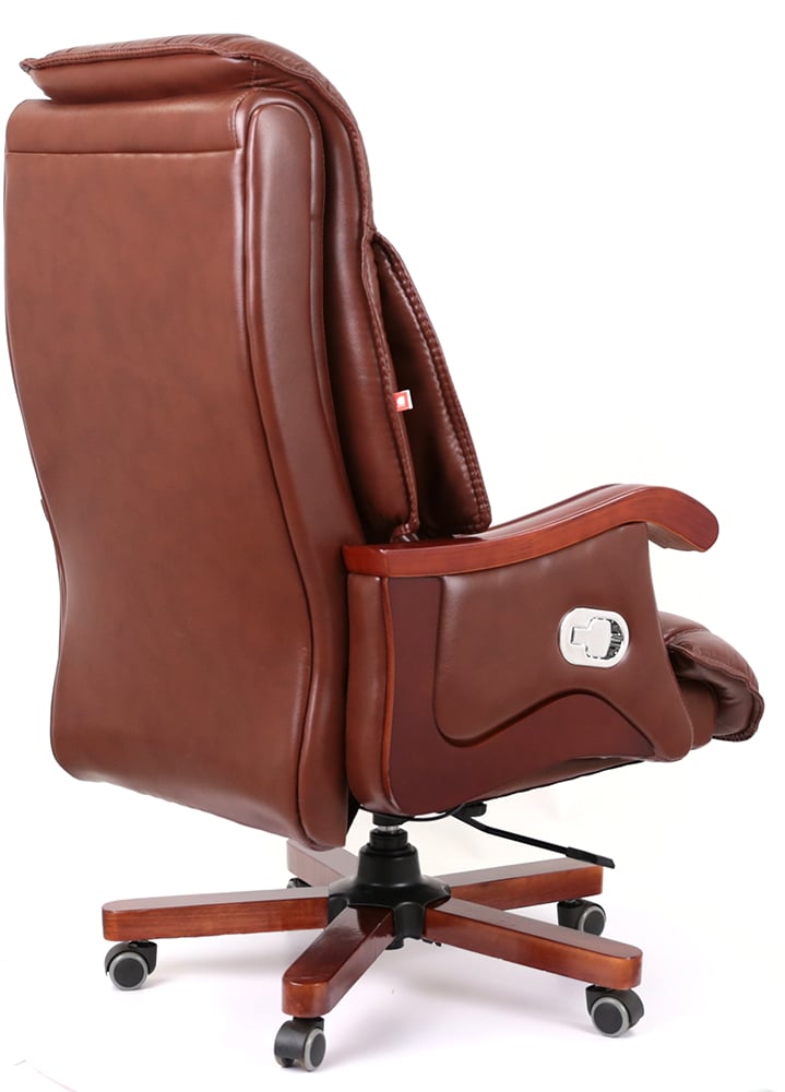 Кресло Галахад EX RL (Кожа LC-I) коричневый АКЛАС - фото 4