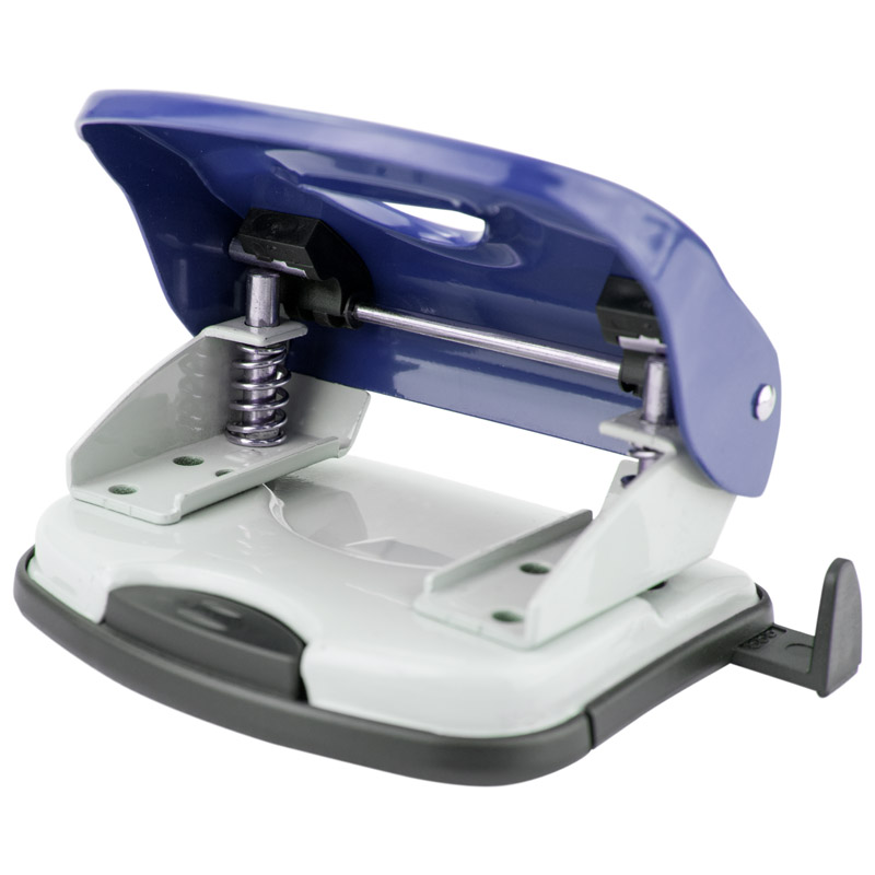 Дырокол на 2 отверстия, до 30 листов Exakt-2, металлический, син. Axent - фото 6