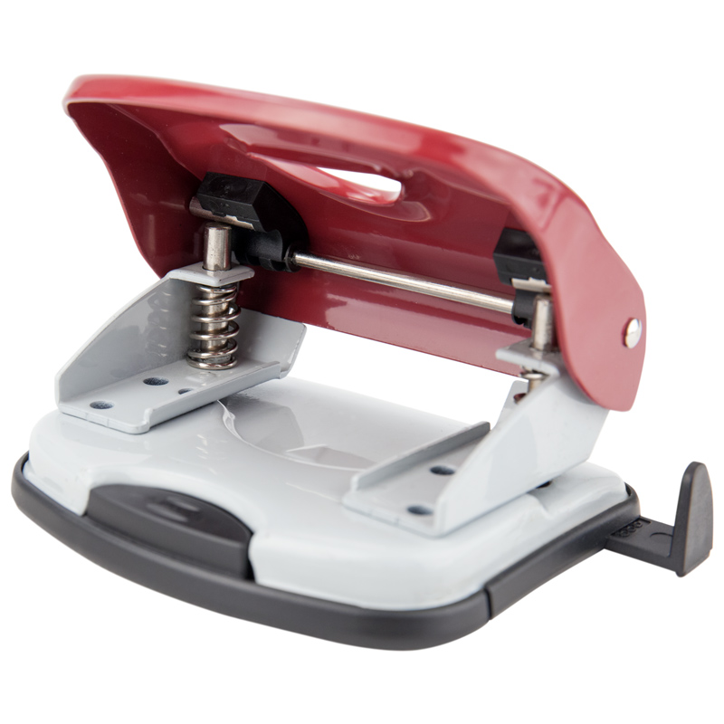 Дырокол на 2 отверстия, до 30 листов Exakt-2, металлический, красн. Axent - фото 6