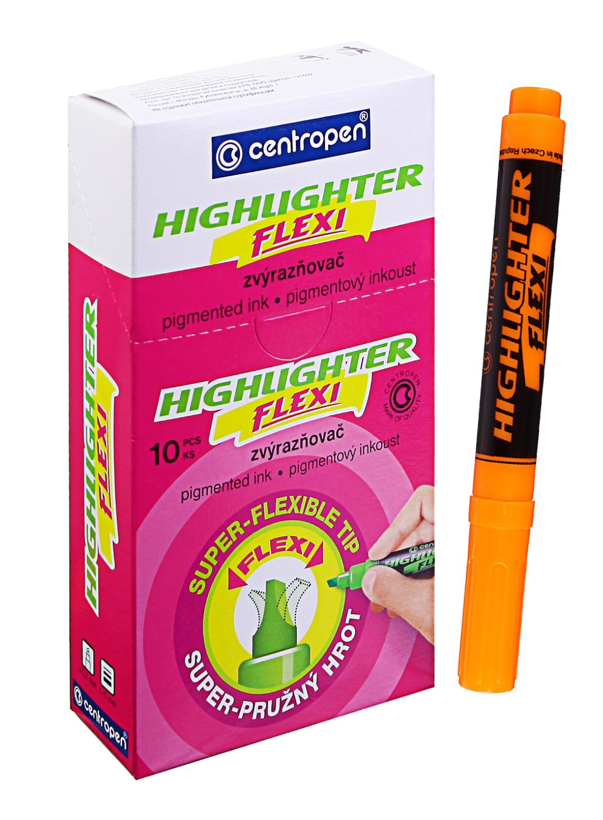 Маркер текстовый Highlighter Flexi 8542, 1-5мм., оранж. Centropen - фото 4