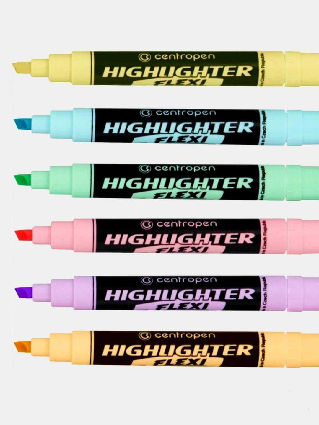 Маркер текстовий Highlighter Flexi 8542, 1-5мм, пастельний зелен. Centropen - фото 4