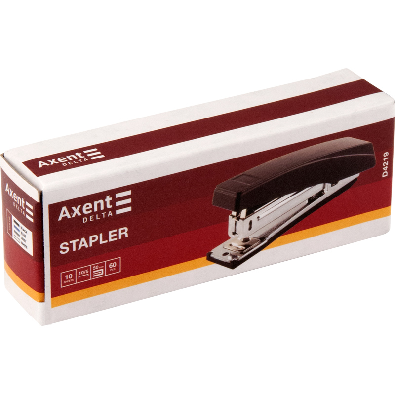 Степлер №10 10л., пластик., D4219 синий Axent Delta - фото 3