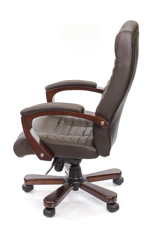 Кресло для руководителя Атлант EX MB, (Кожа LC) коричн. АКЛАС - фото 4