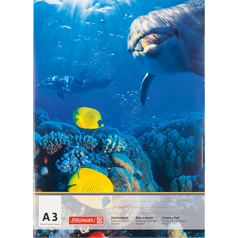 Альбом-склейка для рисования А3, 10 лист. 100 г/м2 Brunnen - фото 7