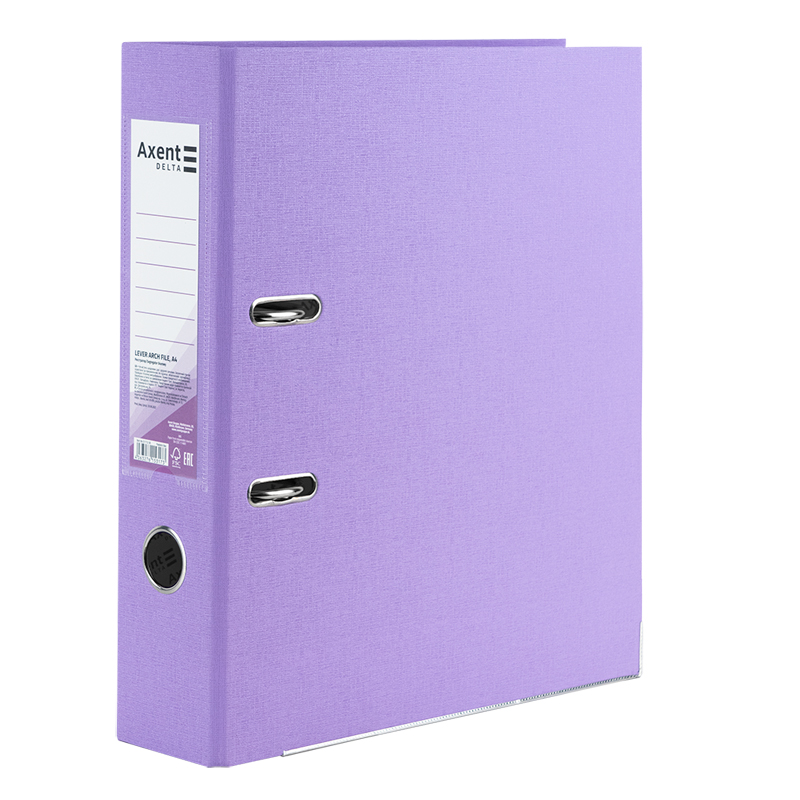 Регистратор 7,5см. А4 (PP) односторонний, Pastelini, сиреневый Axent Delta - фото 2