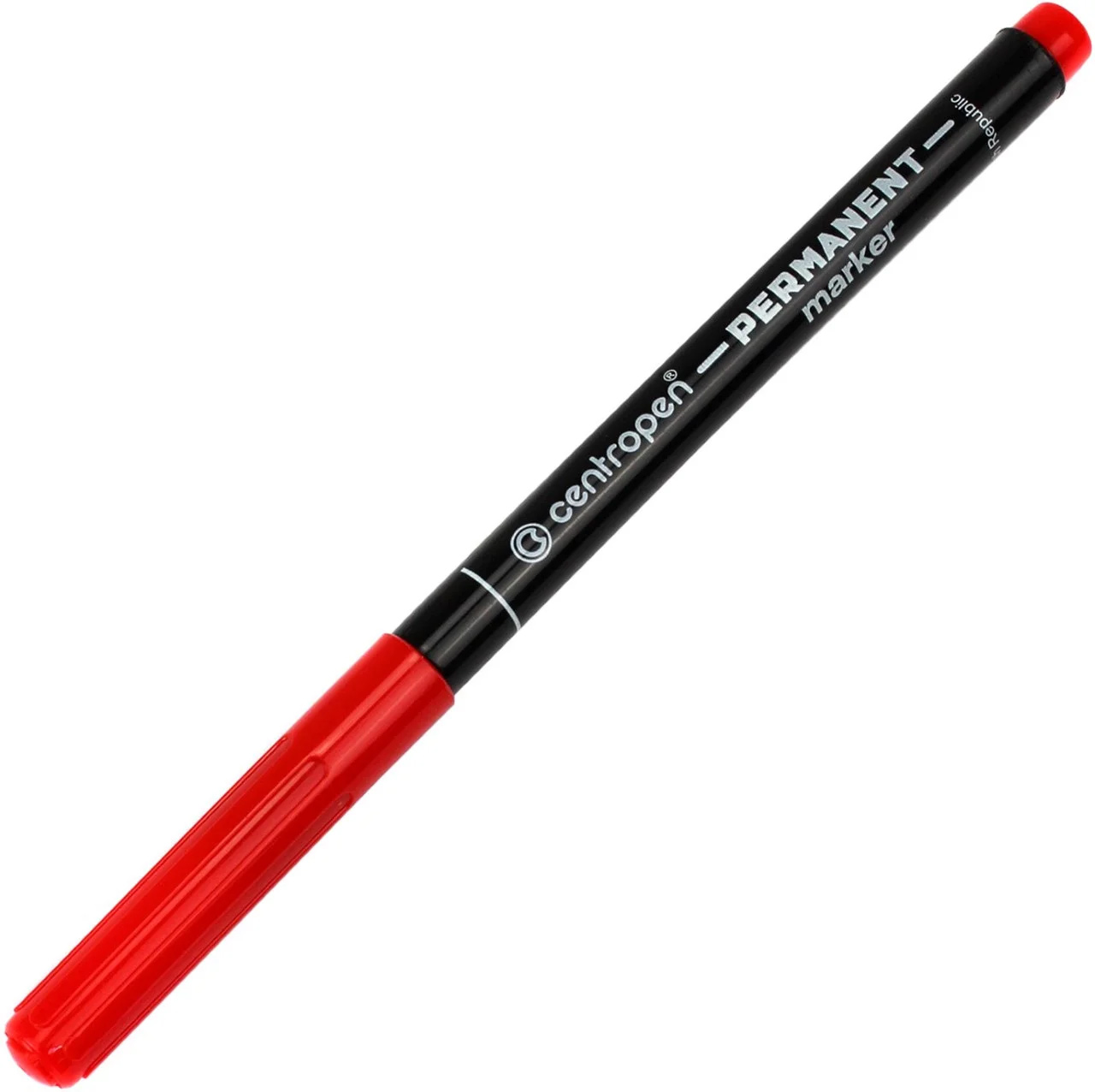 Маркер перманентний, круглий наконечник 1мм.(М), 2536, черв. Centropen - фото 3
