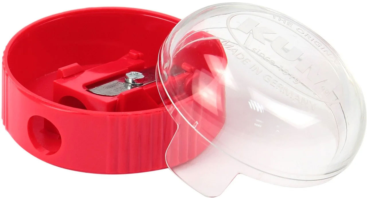 Точилка пластиковая с контейнером, ассорт. KUM - фото 5