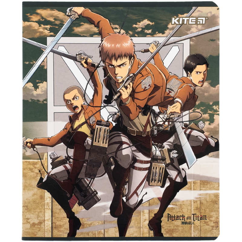 Зошит 24 арк., кл., софт тач + УФ лак, Attack on Titan (AT24-238) Kite - фото 8