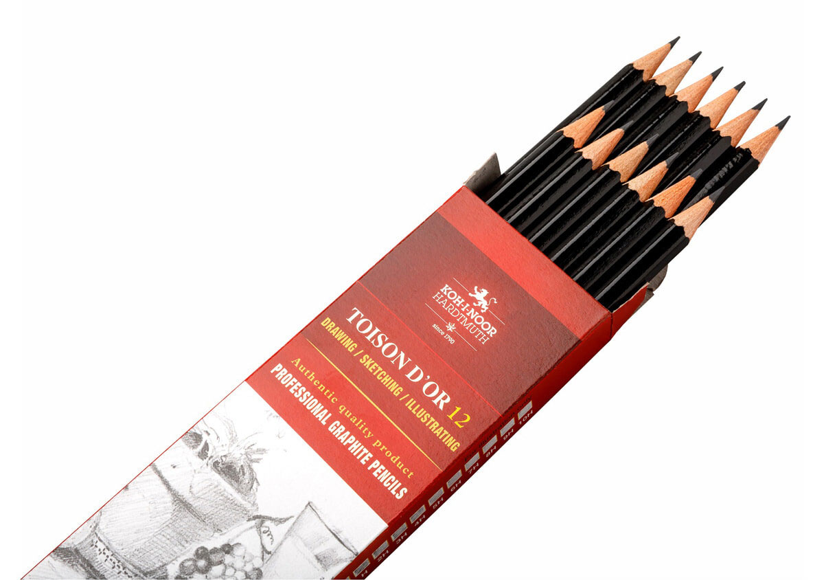 Олівець графітний TOISON D'OR 1900 для креслярських і художніх робіт, 6H Koh-i-noor - фото 3