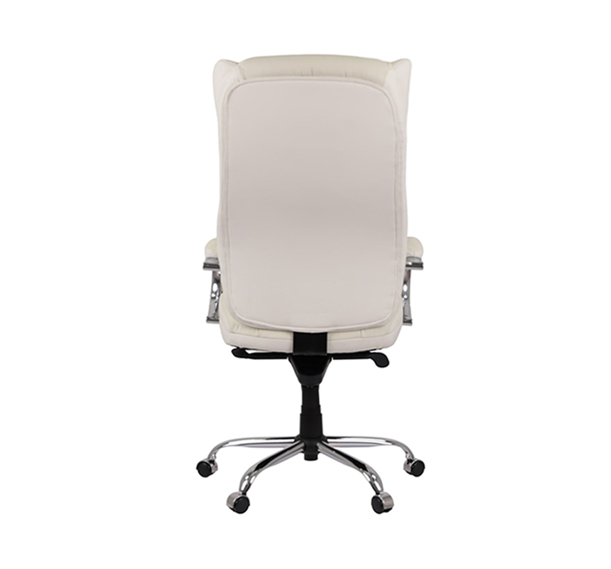 Кресло для руководителя Бадалона CH MB (Кожа Lux LC-W), бел. АКЛАС - фото 5