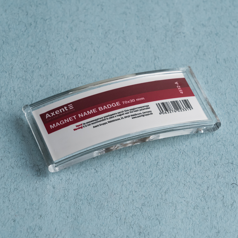 Бейдж акриловий на магните 4512 (70х30мм) Axent - фото 4