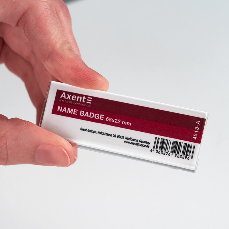 Бейдж акриловий на шпильці 4513 (65х22мм) Axent - фото 3