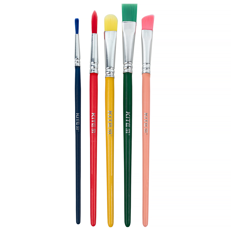 Набір з 5-ти пензлів синтетика Kite Classic Baseus - фото 3