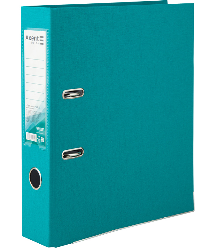 Реєстратор 7,5см. А4 (PP), бірюз. Axent Delta - фото 3