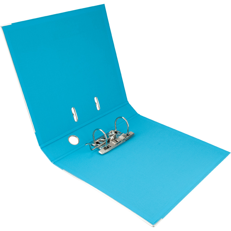 Регистратор 7,5см. А4 (PP) двусторонний, св.-голубой Axent Delta - фото 3