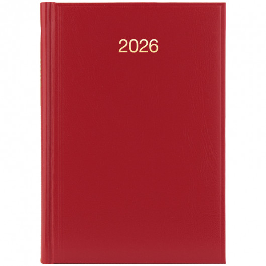 Щоденник 2026 Стандарт Miradur, золоте тиснення, червоний Brunnen - фото 1