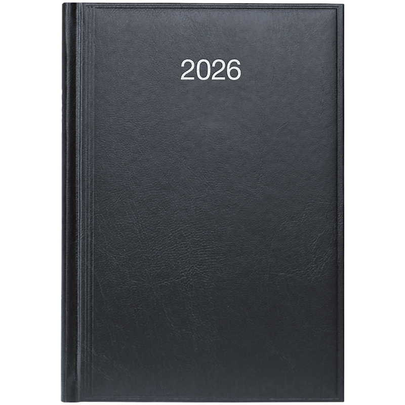 Щоденник 2026 Стандарт Miradur, срібне тиснення, чорний Brunnen - фото 1