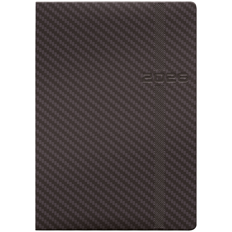 Щоденник 2026 Стандарт Soft Carbon, сірий Brunnen - фото 1