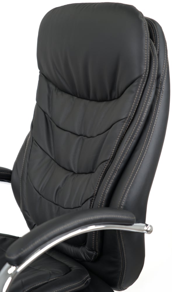 Кресло Валенсия Soft CH MB (Кожа LC-A) черный АКЛАС - фото 9