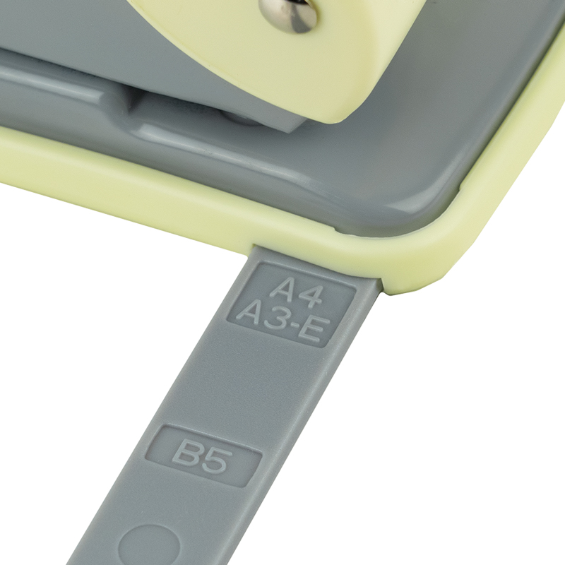 Діркопробивач на 2 отвори, до 20 аркушів Welle-2 Pastelini, пластиковий, жовт. Axent - фото 3