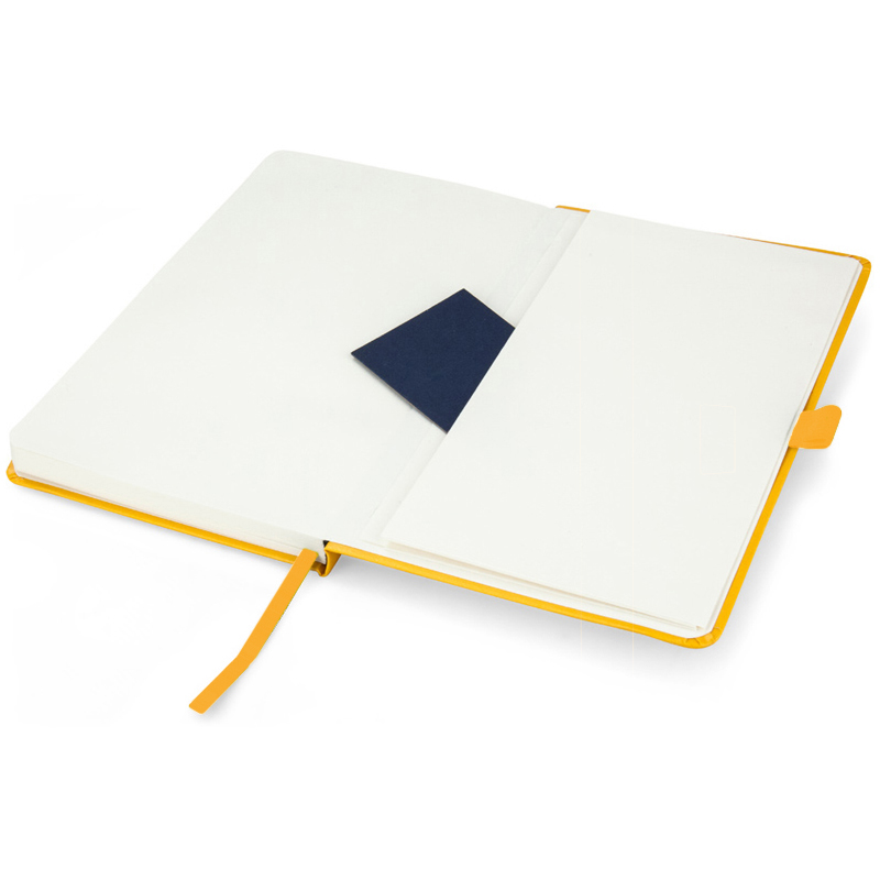 Книга записна Partner А5 (125*195мм.), 96арк., ліновка - крапка, жовт. Axent - фото 4